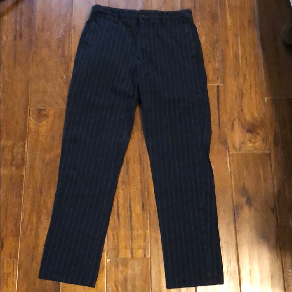 Pin stripe pants, yes ma’am!